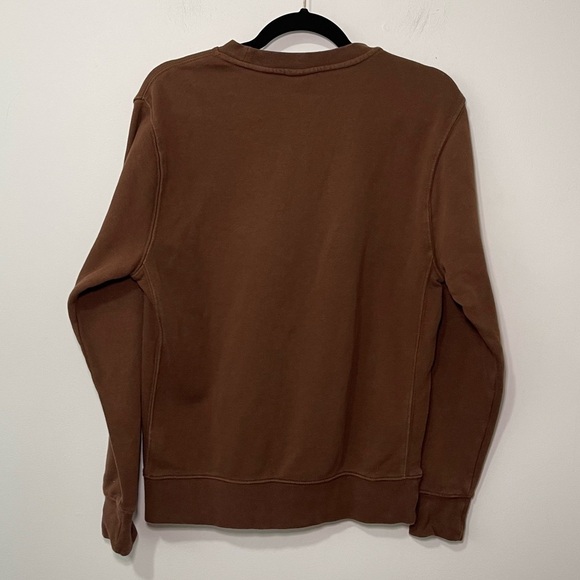 *sold* Nike Women’s Brown Fleece Crewneck Sweatshirt in S Logo Cozy loungewear - Picture 8 of 10